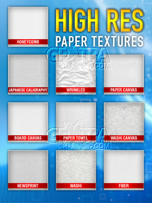 High Resolution Paper Textures Set