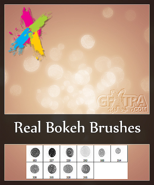 Real bokeh brushes