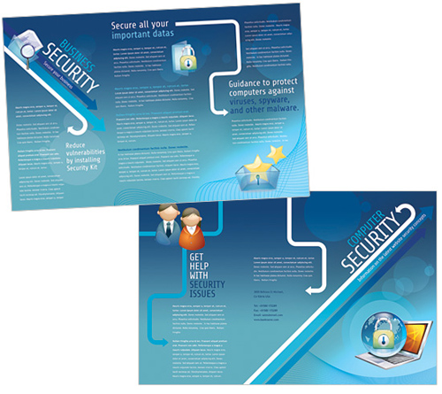 Security Services Showpiece Brochure 11 x 8.5 - BoxedArt Templates for Design