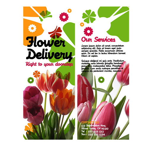 Bouquet Deliverables A Brochure 3.5 x 8.5 - BoxedArt Templates for Design