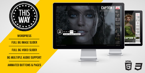 ThemeForest - This Way WP Full Video/Image Background with Audio