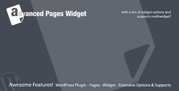 Advanced Pages Widget, WordPress Premium Plugin - CodeCanyon