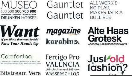 Collection of HQ Fonts For Professional Designers