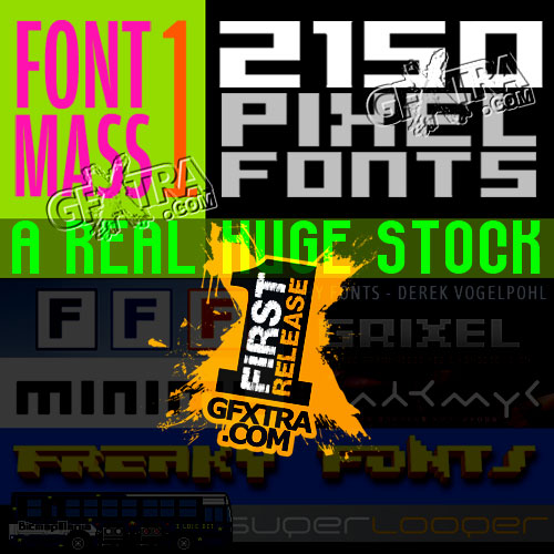 2150 Commercial & Free to Use Pixel Fonts for Web Designers!