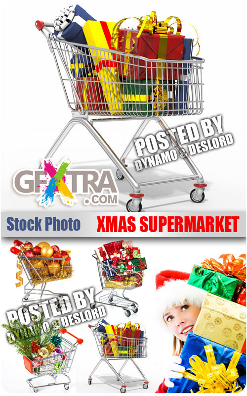Xmas supermarket - UHQ Stock Photo