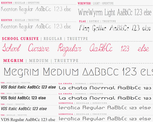8 Open Font Library Fonts