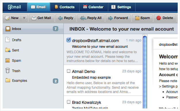 AtMail Webmail v6.2.1, Web Mail Client