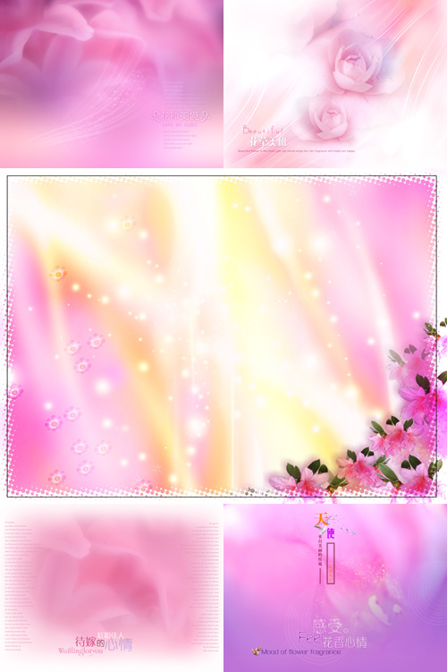 Pink backgrounds psd