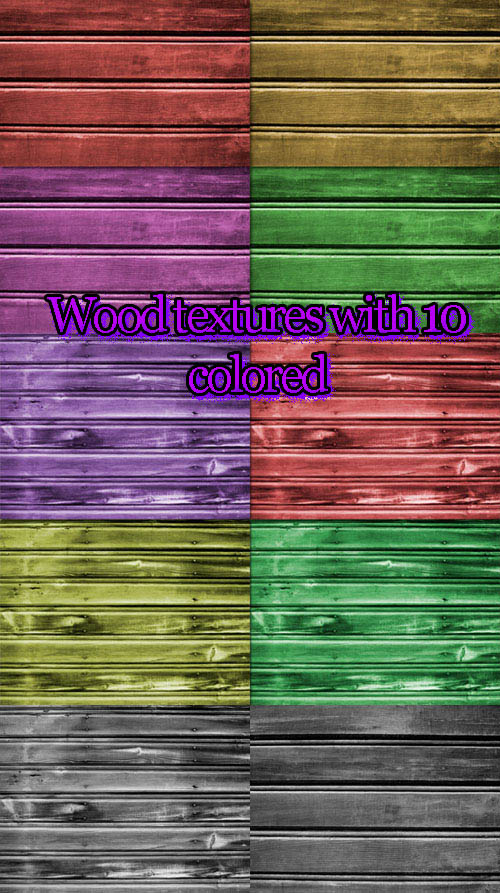 Wood Texrure With 10 Colors