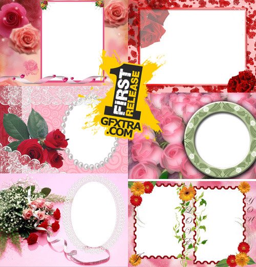 Collection of Photo frames for Valentine\'s Day pack 3