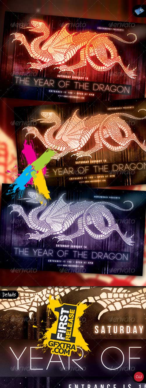 Template Flyers - Year of the Dragon 2012