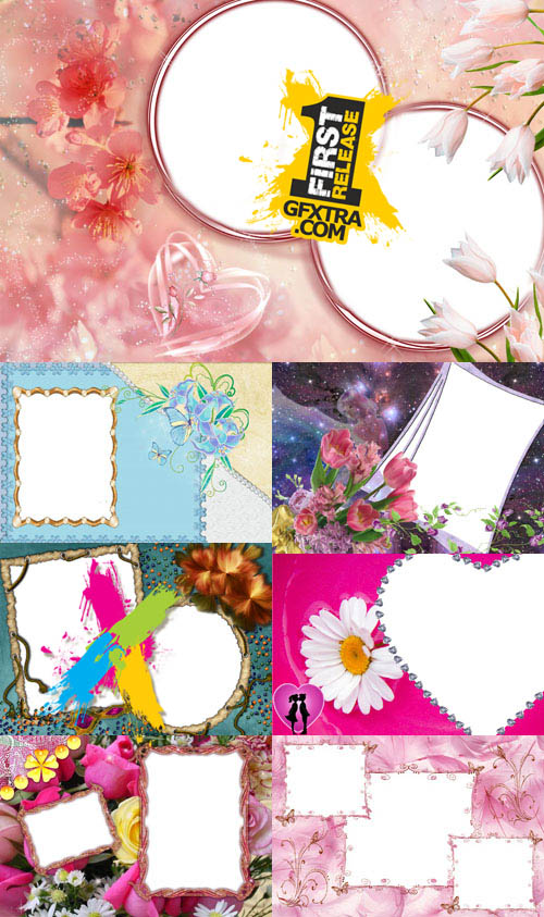 Collection of Photo frames for Valentine\'s Day pack 15