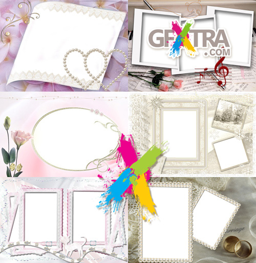 Collection of Photo frames for Valentine\'s Day pack 16