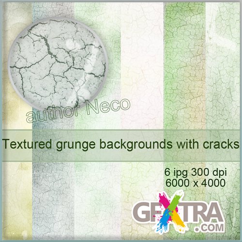 Textured grunge backgrounds with cracks