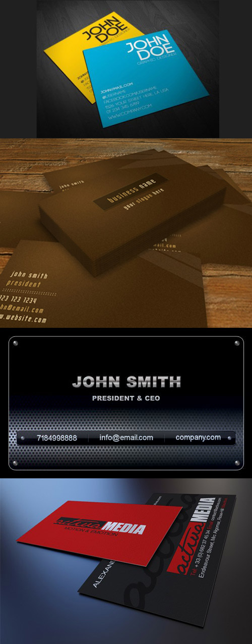 Business Corporate Card Template PSD Pack