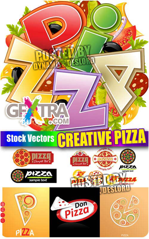 Creative Pizza - Stock Vectors