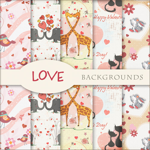 Exclusive Textures - Love Backgrounds For Creative Design 2012