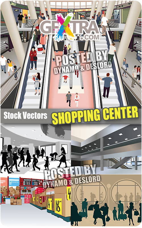 Shopping center - Stock Vectors