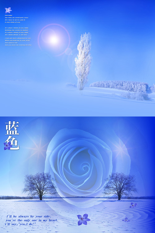 Mysterious winter backgrounds