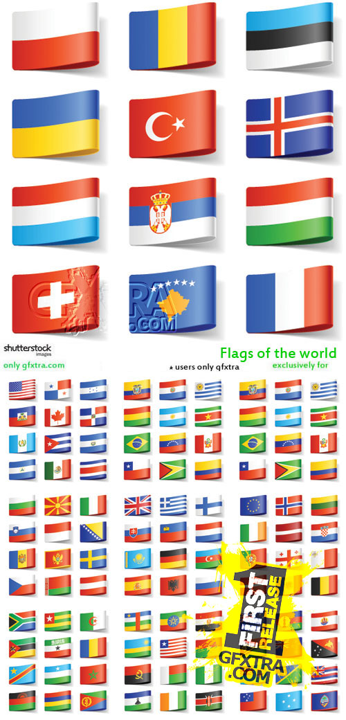 Flags of the World 15xEPS