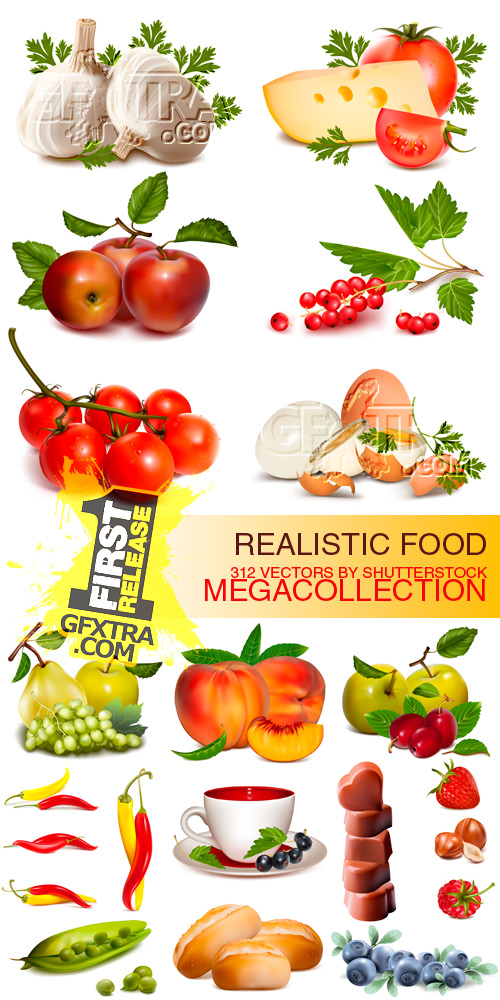 Realistic Food Great Collection 312xEPS