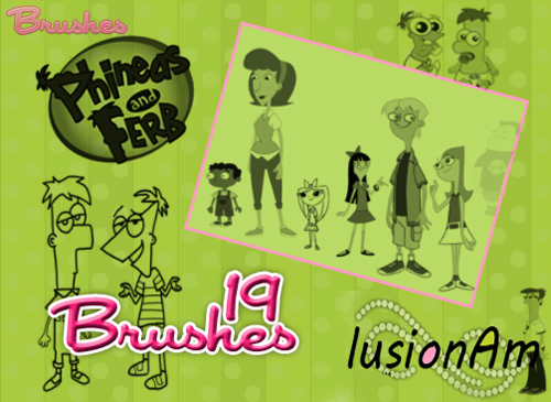 Phineas & Ferb Brushes Set