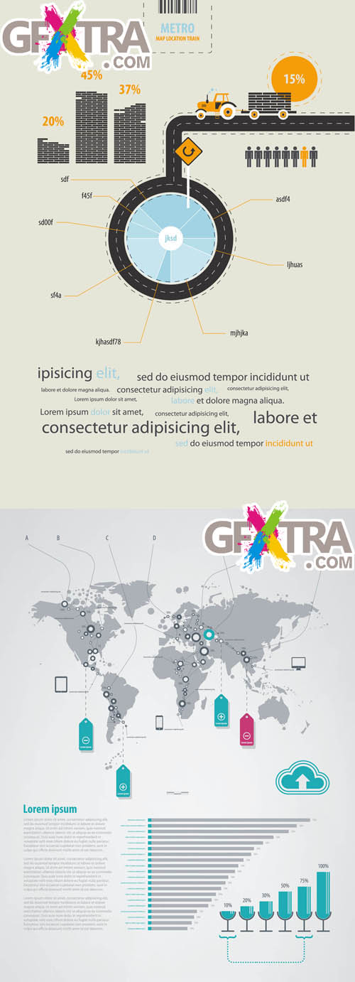 Infographics Vector Pack #8