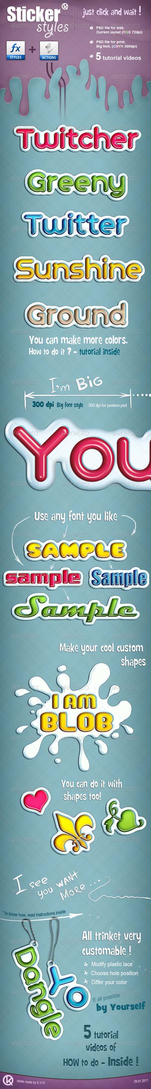 Graphicriver - Sticker Styles