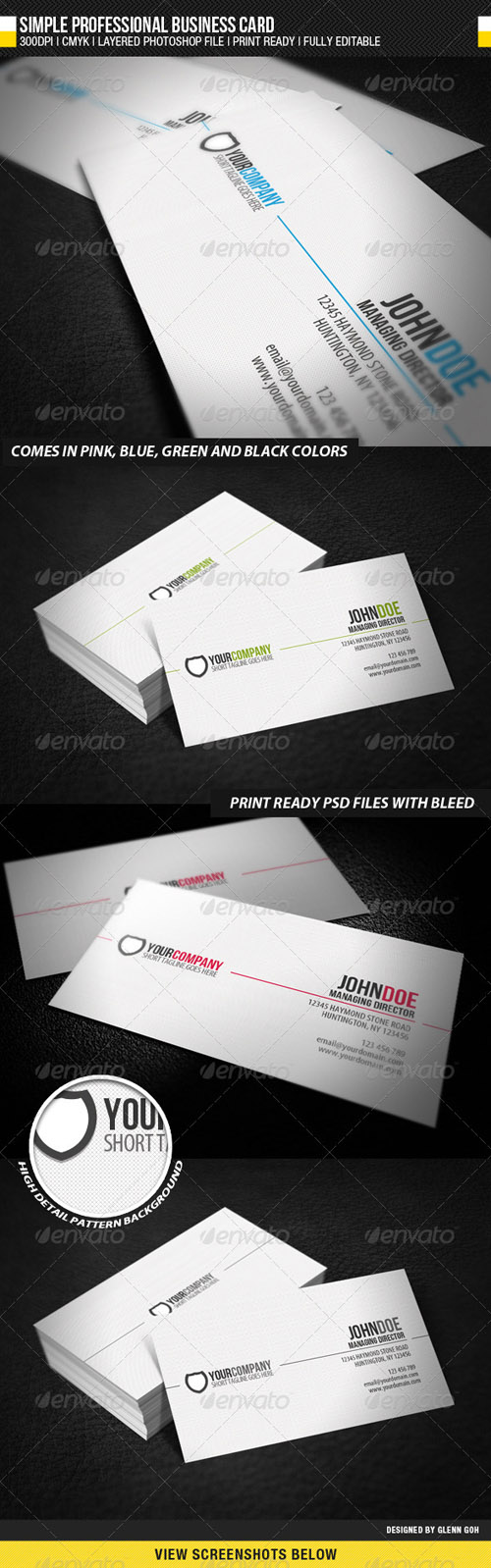 Graphicriver - Simple Professional Business Card