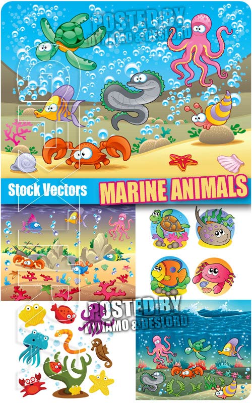 Marine animals - Stock Vectors