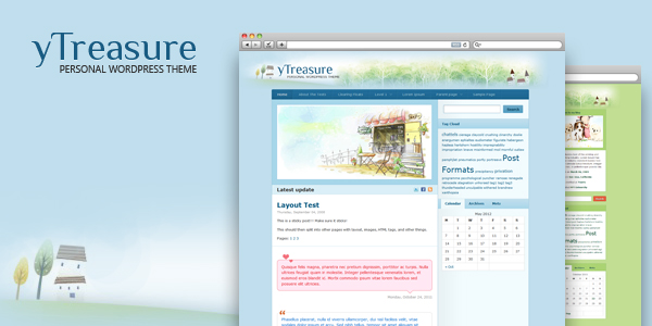 yTreasure 1.0.1 - Personal WordPress Theme
