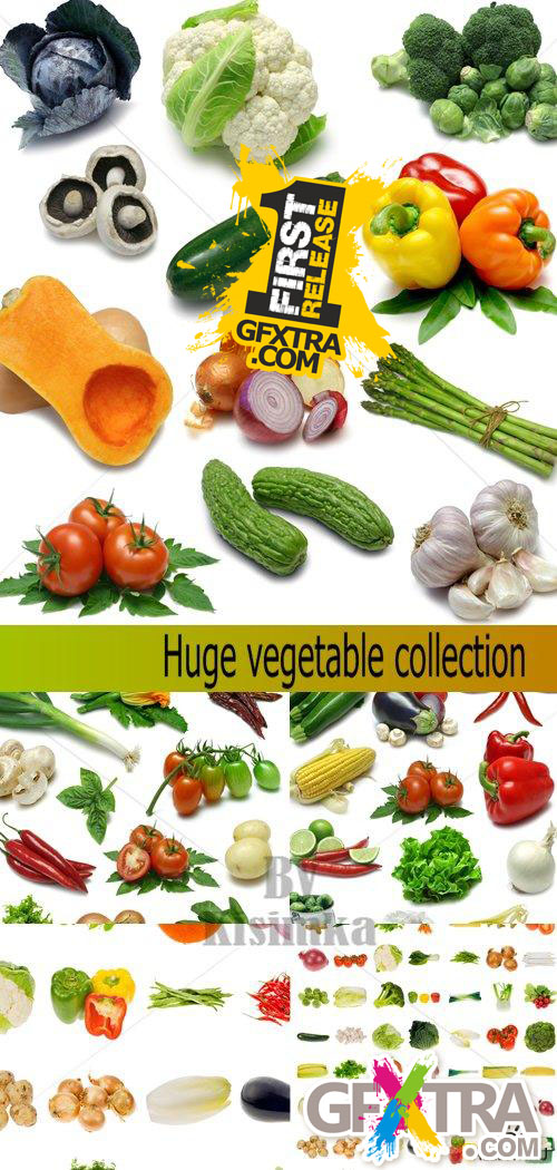 Stock Photo: Huge Vegetable Collection