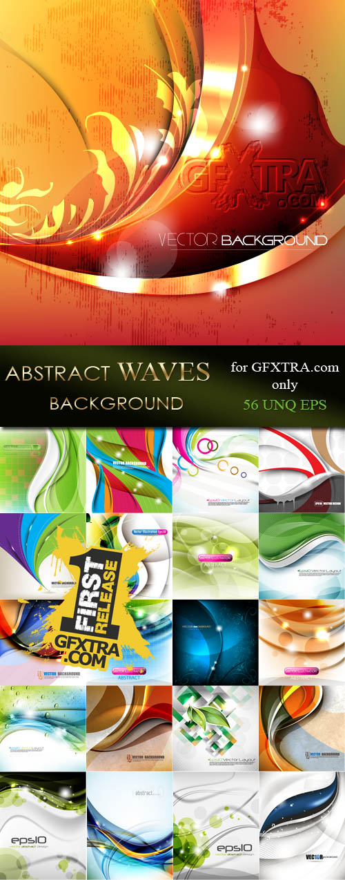 Abstract Waves Background 56xEPS