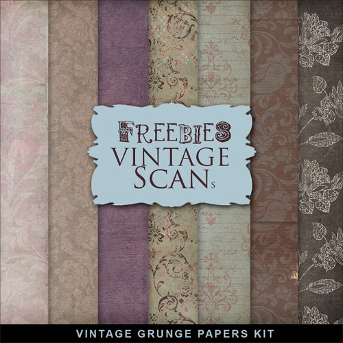 Textures - Old Vintage Backgrounds - Flowes Patterns Design