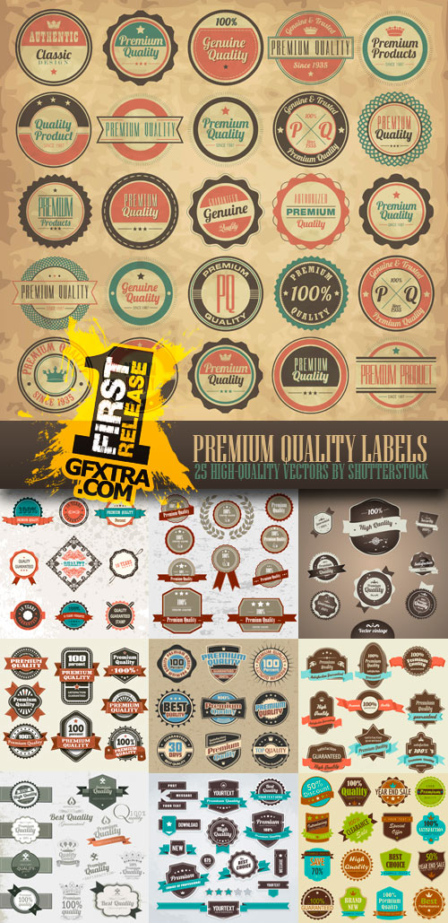 Premium Quality Labels, 25xEPS