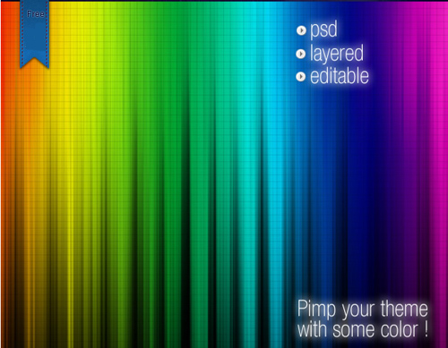 Quality multi color web background