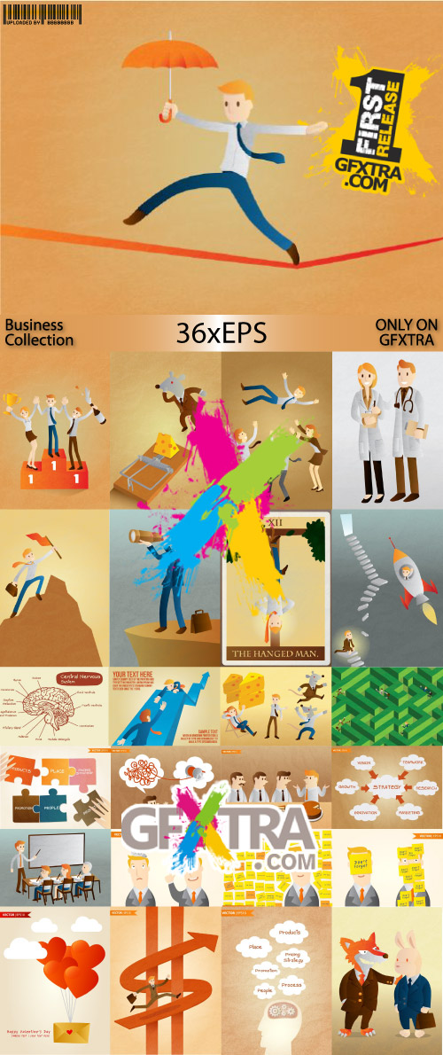 Conceptual Business Vector Designs 35xEPS