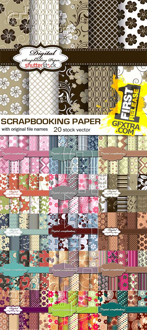Scrapbooking Papers, 20xEPS