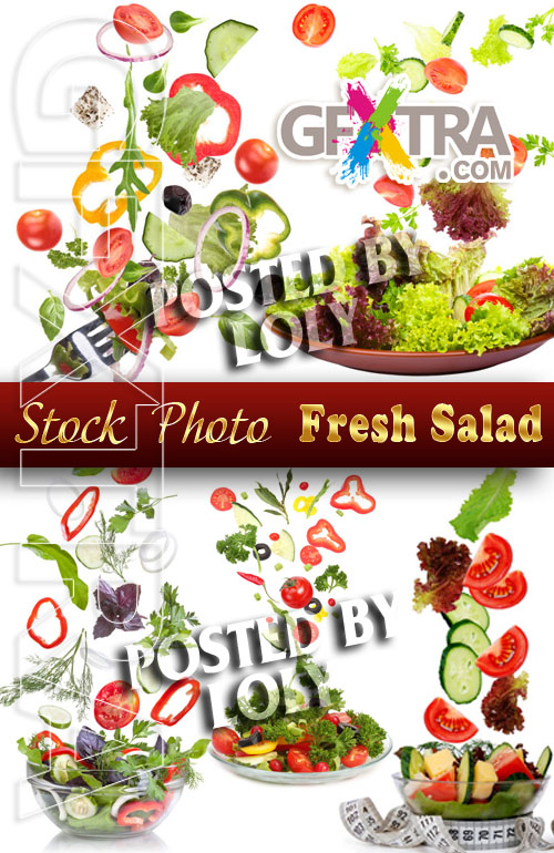 Fresh Salads - Stock Photo