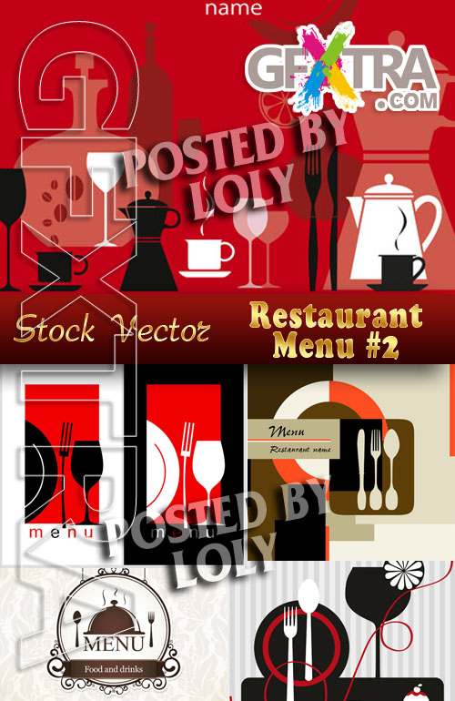 Restaurant menu #2 - Stock Vector
