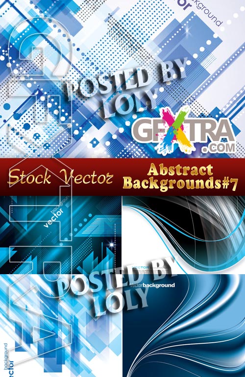 Vector Abstract Backgrounds #7 - Stock Vector