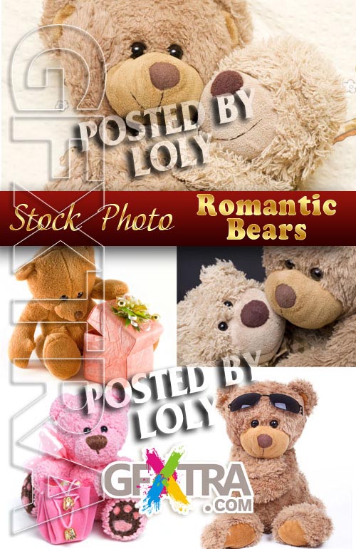 Romantic Bears - Stock Photo