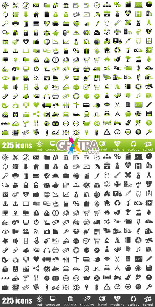 Mega Icons Vector Collection - 450 Elements