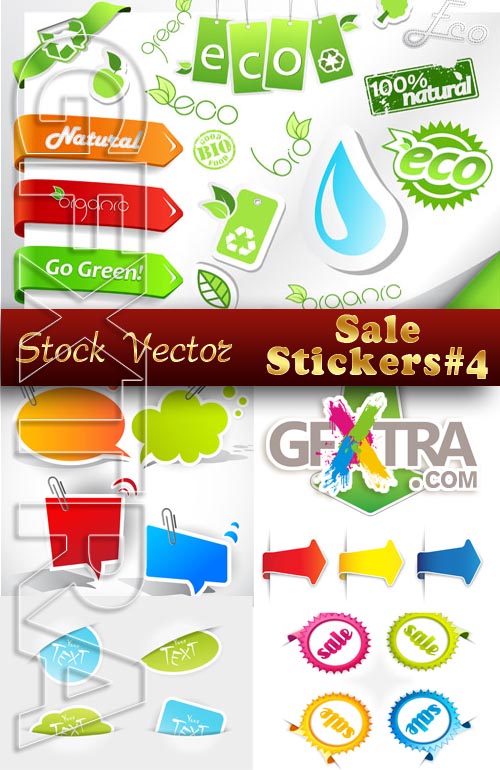Stickers. SALE #4 - Stock Vector
