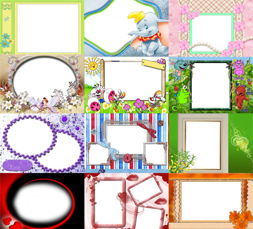 Collection of Spring Photo frames pack 42
