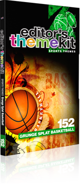 Editor\'s Themekit 152: Grunge Splat Basketbal