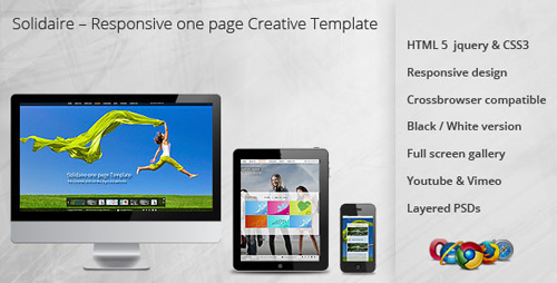 ThemeForest - Solidaire - Responsive one page Creative Template