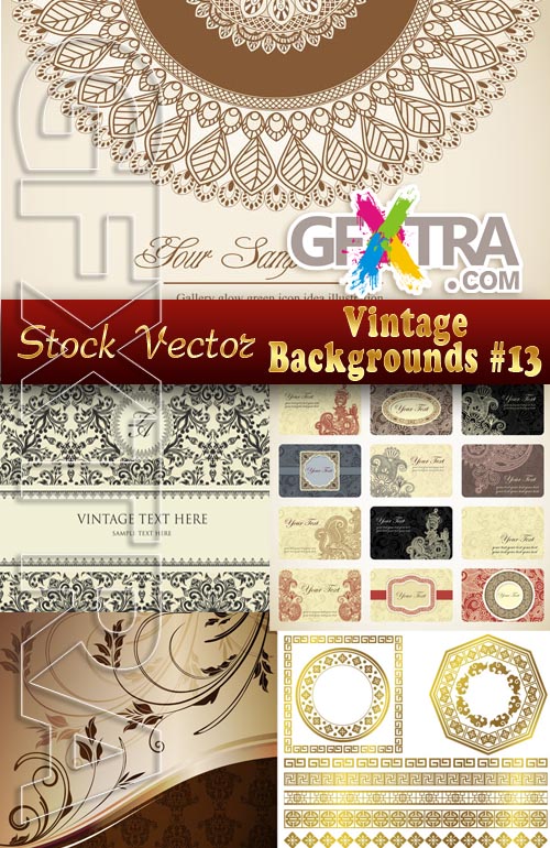 Vintage backgrounds #13 - Stock Vector