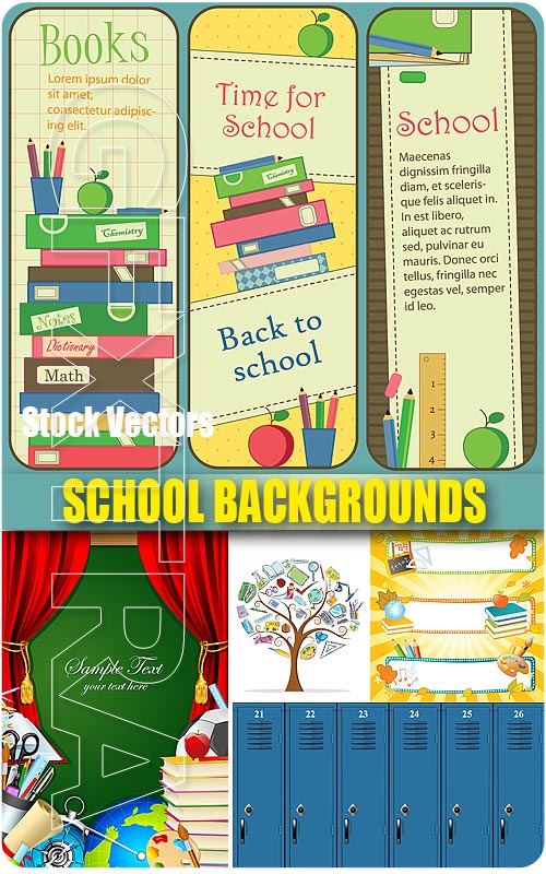 School backgrounds - Stock Vectors