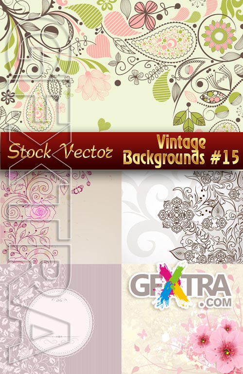 Vintage backgrounds #15 - Stock Vector